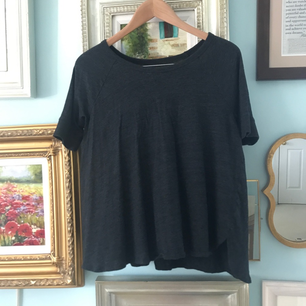 LOFT gray mid-sleeve t-shirt